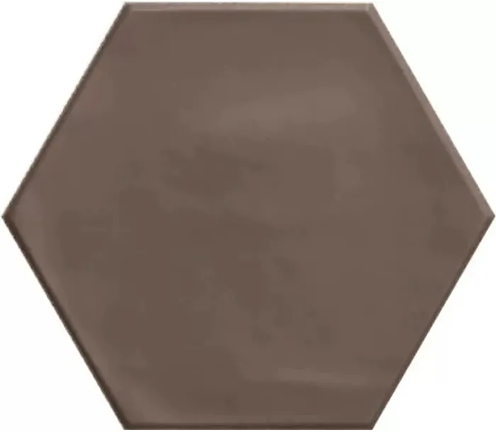 Geometry Hex Brown Matt 15x17.3